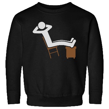 Discover Chill man chair icon Sweatshirts