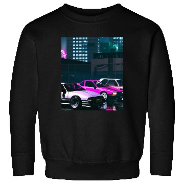 Discover Vaporwave Car Synthwave City Sweatshirts