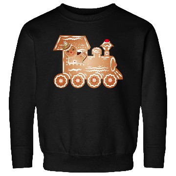 Discover Gingerbread man as a train driver on the train Sweatshirts