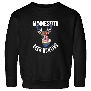 Discover Minnesota Deer Hunting Buck Stag Hunter Sweatshirts
