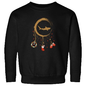 Discover Winter dreamcatcher Christmas Tiger Shark Sweatshirts