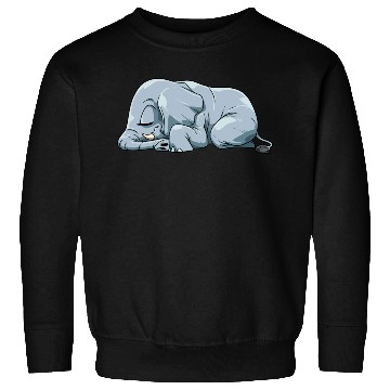 Discover Cute Sleeping Elephant for a Elephant Lover Sweatshirts