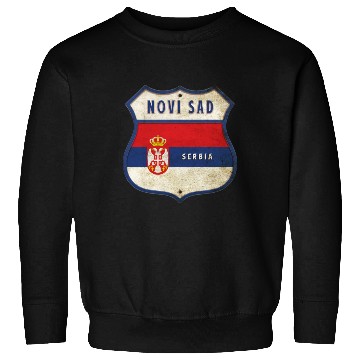 Discover Novi Sad Serbia coat of arms flag design Sweatshirts