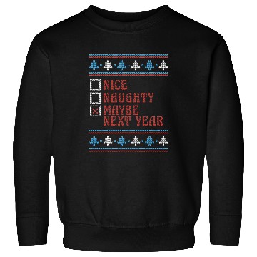 Discover Nice Naughty Maybe Next Year UglyChristmas Sweater Sweatshirts