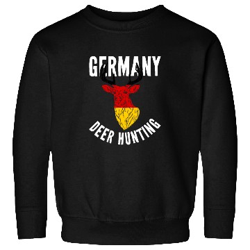 Discover Germany Deer Hunting Buck Stag German Hunter Sweatshirts