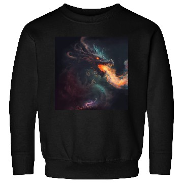 Discover Dark fantasy fire breathing dragon Sweatshirts