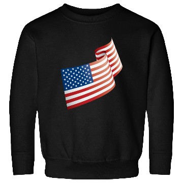 Discover USA Flag In The Wind Sweatshirts