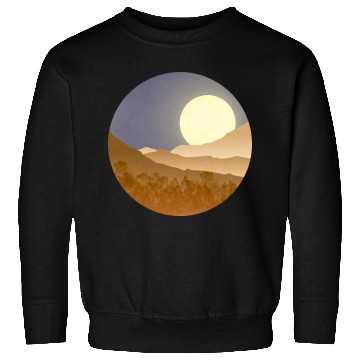 Discover Nightscape with full moon Sweatshirts