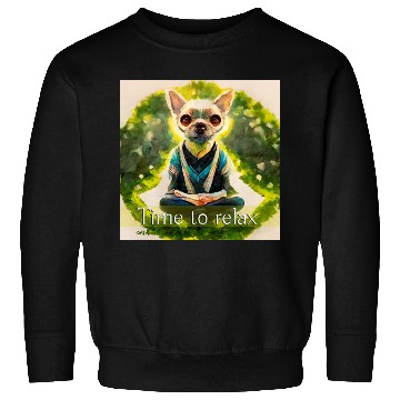 Discover dog relaxion, buddhist chihuahua Sweatshirts