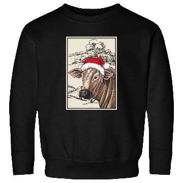 Discover Christmas Cow Farming Xmas Animal Sweatshirts