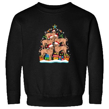 Discover Corgi Christmas Tree Santa Hat Dog Lover Xmas Sweatshirts
