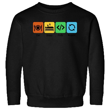 Discover Eat, Sleep, Code, Repeat | Software Engineer Sweatshirts