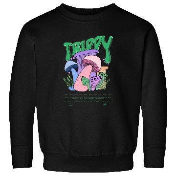 Discover Trippy Magic Mushrooms Psychedelic Sweatshirts neon