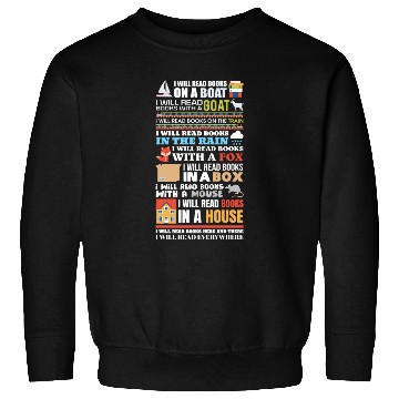 Discover Reading Library Literature Read Books Lover Reader Sweatshirts