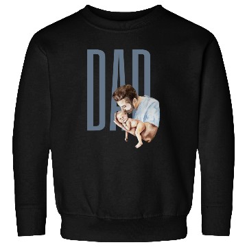 Discover Dad And Newborn Watercolor Design Sweatshirts
