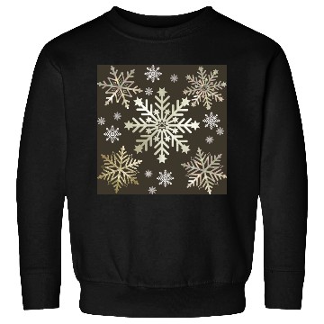 Discover Beige Snowflakes Christmas Pattern Sweatshirts