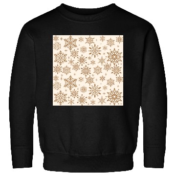 Discover Beige Snowflakes Christmas Pattern Sweatshirts