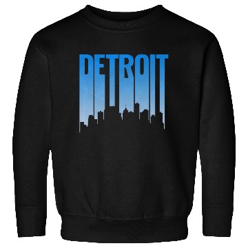 Discover Detroit Michigan Skyline Sweatshirts