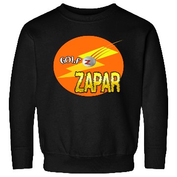 Discover Zapar Orange and Yellow Golf Logo Sweatshirts