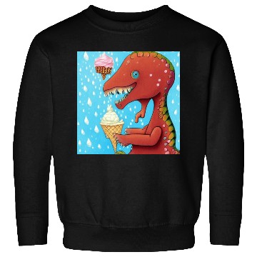 Discover happy dinosaur love ice cream Sweatshirts