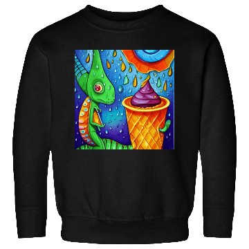 Discover happy dinosaur love ice cream Sweatshirts