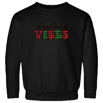 Discover Christmas Vibes Buffalo Plaid Retro Christmas Sweatshirts