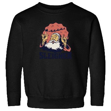 Discover Heavy Metal Santa Sign of the Horns Sweatshirts