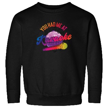 Discover Karaoke Singer 80s Retro Disco Sweatshirts