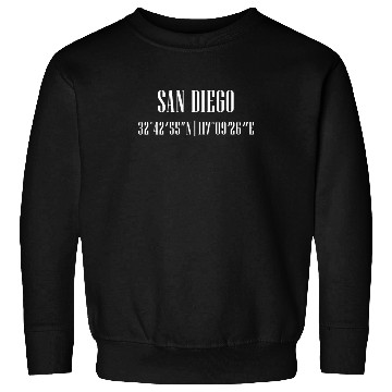 Discover City Coordinates San Diego Sweatshirts