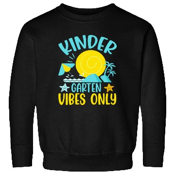 Discover Back To School Kindergarten Vibes Retro Teacher Sweatshirts