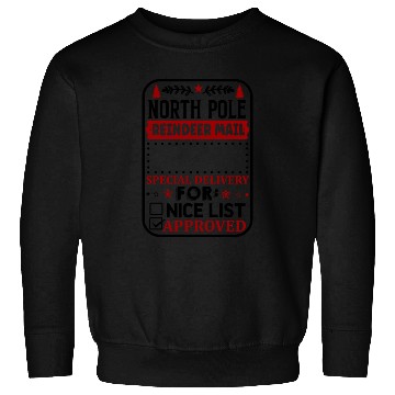 Discover North Pole Reindeer Mail Sweatshirts