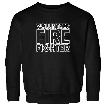 Discover Volunteer Fire Fighter On Back Fireman Firefighter Sweatshirts