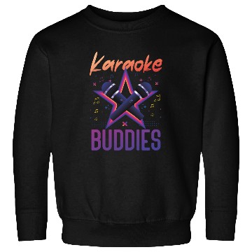 Discover Karaoke Singer Friends Besties 80s Sweatshirts