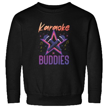 Discover Karaoke Singer Friends Besties 80s Sweatshirts