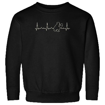 Discover Baseball Catcher. Heart. Love. EKG. Pulse. Beat. Sweatshirts