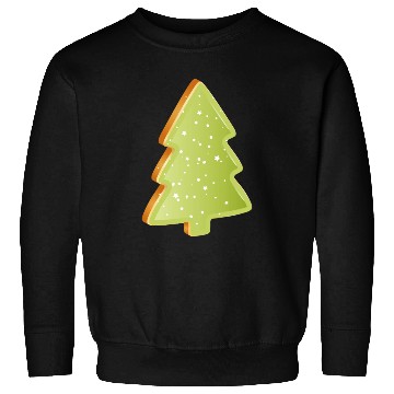 Discover Fir tree cookie with green icing Sweatshirts
