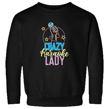 Discover Karaoke Singer 80s Retro Crazy Sweatshirts