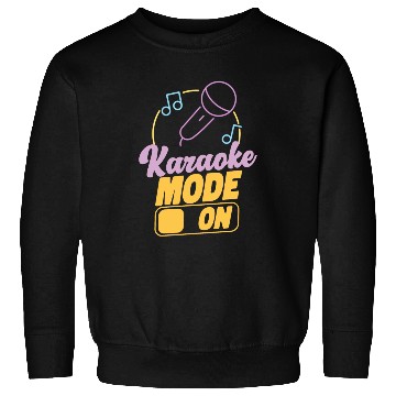 Discover Karaoke Singer 80s Retro Karaoke Sweatshirts