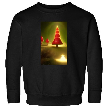 Discover Mushroom Shining Christmas tree Sweatshirts