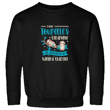 Discover I Have Tourette's Syndrome Teal Ribbon Disability Sweatshirts
