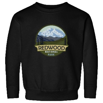 Discover Cool Vintage Retro Redwood National Park Mountain Sweatshirts