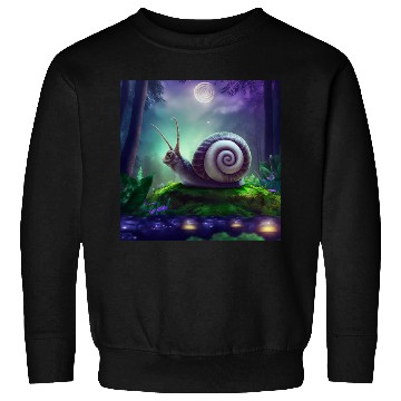 Discover Spiral Moongazing Snail Ombre Aqua Lavender sky Sweatshirts