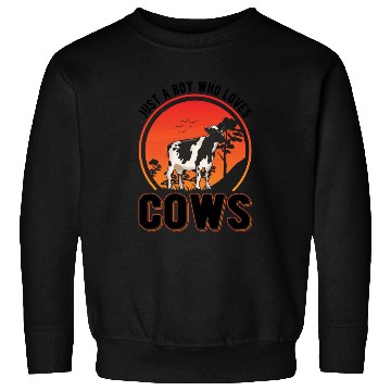 Discover Cow Young Cattle Cows Breeders Sweatshirts