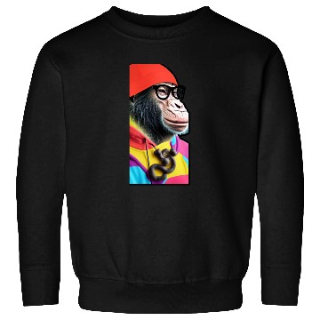 Discover MONKEY Sticker Sweatshirts