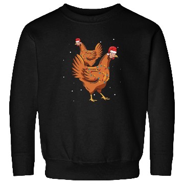 Discover Christmas Animals Chickens Xmas Farmer Sweatshirts