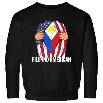 Discover Hero Design for Proud American Pinoys Sweatshirts