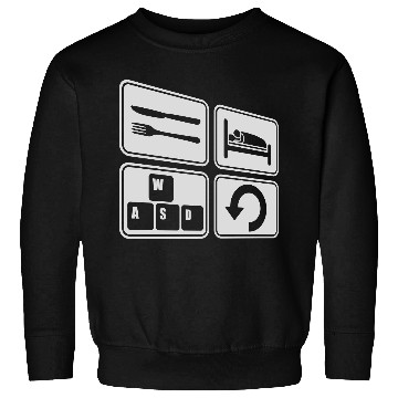 Discover computer gaming daily repeat Sweatshirts