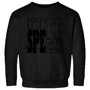 Discover Free Speech black Sweatshirts