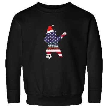 Discover Soccer Boy Dabbing Polar Bear Christmas Hat Sweatshirts