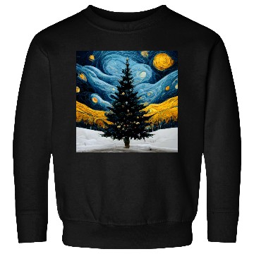 Discover Van Gogh Design Christmas Sweatshirts
